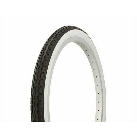 Tire Duro 20" x 1.75" Black/White Side Wall. lowrider bike tire, lowrider bicycle tire, bmx bike tire, chopper bike tire