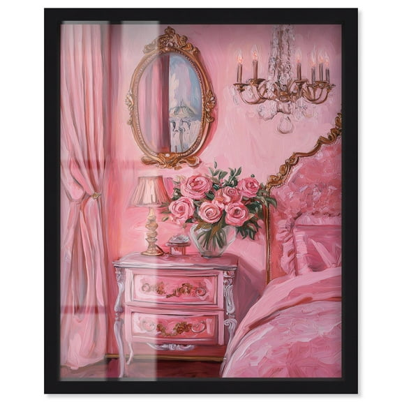 Strawberry Sorbet II Shadowbox Print Fashion Art by Art Remedy, Black Frame, 16 x 20