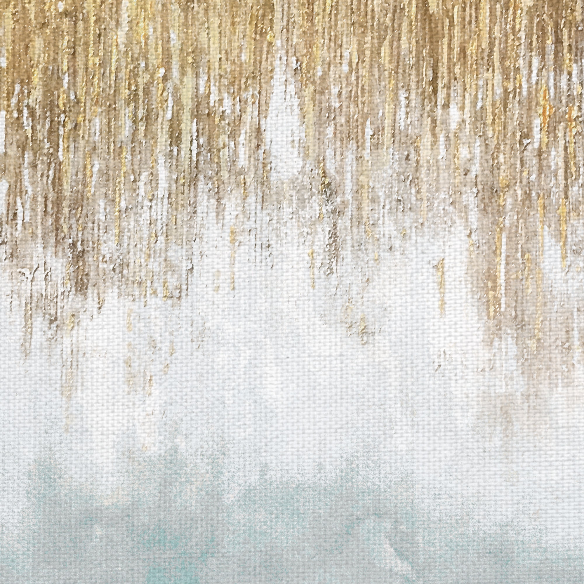 Masterpiece Art Gallery Sage Blue & Gold Shimmer Abstract by Willowbrook Fine Art Canvas Art Print 22" x 28"