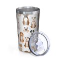 thumbnail image 2 of Cute Cartoon Dog 10oz Tumblers Stainless Steel Tumbler with Lid and Straw,Vacuum Insulated Double Wall Travel Tumbler Cups with Cleaning Brush for Coffee, Tea, 2 of 4
