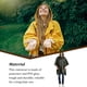 thumbnail image 3 of Yuarrent Chubasquero Unisex senderismo Camping Poncho con capucha impermeable a prueba de viento impermeable Camping ropa impermeable cubierta de lluvia Paraguas de lluvia Verde Yuarrent HA067073-05, 3 of 6