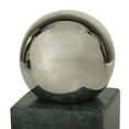 thumbnail image 4 of CosmoLiving by Cosmopolitan 4" Geometric 7 lbs Green Marble Bookends with Silver Aluminum Orb (Set of 2), 4 of 8
