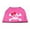 Bright Pink, variant on Pet Dog  Cat Shirt Screen Printed, "Skull Crossbones Bow"