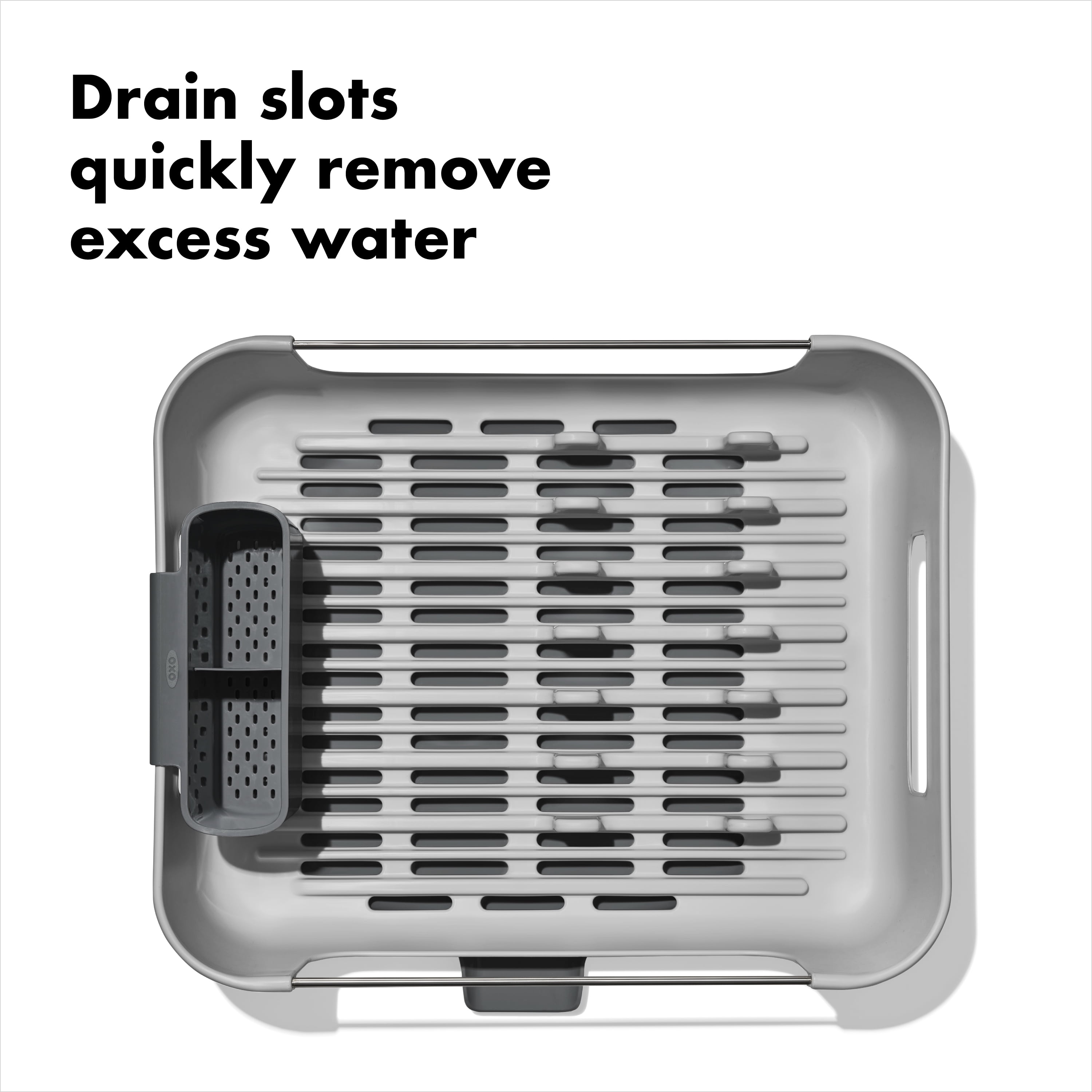 OXO Large Capacity Dish Rack, Gray