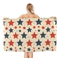 thumbnail image 2 of Horizontal Microfiber Absorbent Bath Towel 52×32in Household Blanket For Quick Drying Beach School Outdoor Travel Travel Independence Day Theme Elements Star (8), 2 of 8