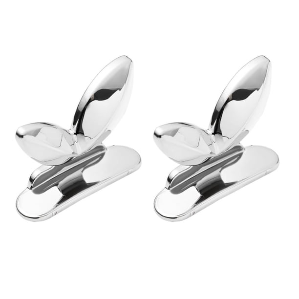 2 uds., elevador de tapa de asiento de inodoro, manos no sucias, Mini tirador de cajón de armario (plata) Tmvgtek Libre de BPA
