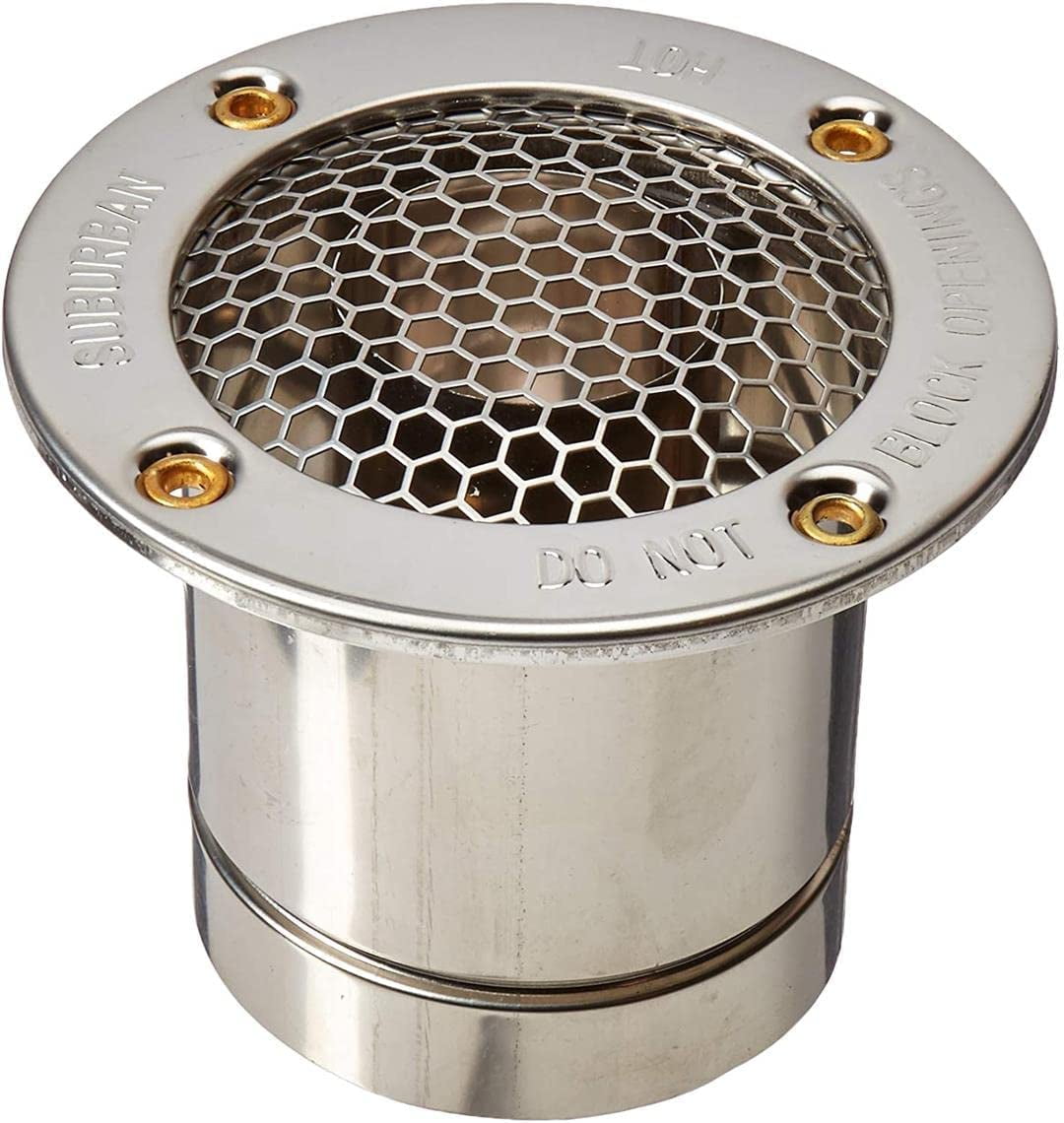 Suburban 261616 Nautilus Water Heater Vent Cap - 1" for 0" to 1" Wall Thickness