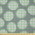 thumbnail image 2 of Ambesonne Abstract Fabric by the Yard Microfiber, Watercolor Look Circles, 10 Yards, Taupe Grey Sage Green, 2 of 2