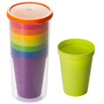 thumbnail image 4 of Vasos de Colores de Plástico ColCups 3Paq. 21pzas en total Vaso de 500 ml Plástico Colores Arcoíris., 4 of 6