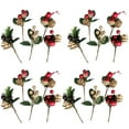 thumbnail image 4 of Artificial Berry Picks Christmas Picks with Red Berries and for Christmas DIY Crafts Gift Wrapping Flower Arrangements Wreaths Holiday Floral Picks Christmas Deco, 4 of 7