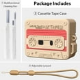 thumbnail image 6 of V-MORO Airpods Pro 2nd Genaration Case Cute Airpods Pro Case, Cleaner Kit & Replacement Eartips, 6 of 8
