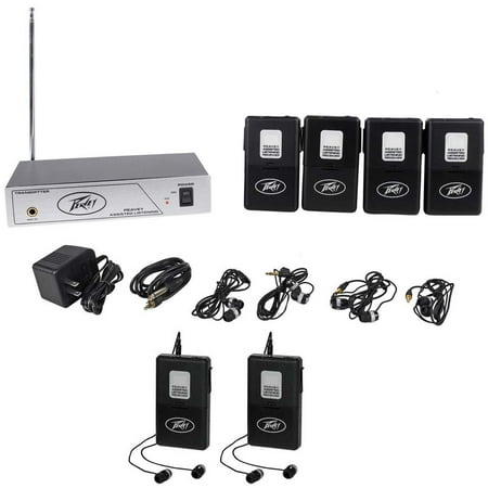 Peavey ALS 75.9 Mhz Assisted Listening System+4 Receivers+2 Additional Receivers