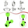 thumbnail image 6 of Luwecf Aquatic Dumbbell Pool Resistance Swim Training Fitness Barbell Water Aerobic Green, 6 of 9