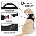 thumbnail image 2 of Astarin No Pull Dog Harness for Dogs,No Choke Front Clip Dog Reflective Harness, Adjustable and Comfortable for Easy Walking, Adjustable 2 Metal Rings 3 Buckles,Black/S, 2 of 6