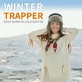 thumbnail image 7 of Fur Winter Trapper Hat,Unisex Taslon Faux Fur Aviator Ski Trapper Trooper Pilot Hat,Snow Eskimo Hat with Ear Flaps, 7 of 7