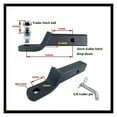 Trailer 2inch Drop Towbar Tow Bar Ball Mount Tongue Hitch Tra IWITH