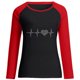 thumbnail image 4 of Moda mujer primavera otoño Color a juego manga larga cuello redondo suelto Casual camisetas Pompotops  gfhjh18634, 4 of 5