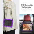 thumbnail image 5 of Case for iPad Pro 12.9 2022/2021/2020/2018 6th/5th/4th/3rd Gen with Screen Protector, 360 Degree Rotating Kickstand Hand Strap Shockproof Cover with Shoulder Strap, Purple, 5 of 7