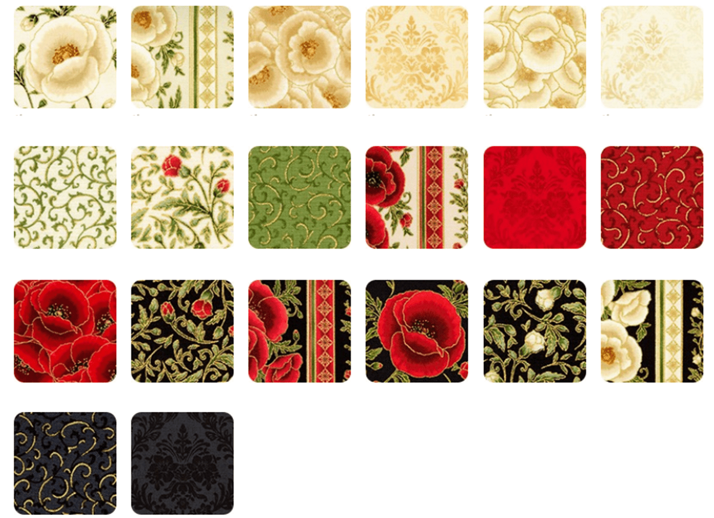 Robert Kaufman Fabrics Gilded Blooms Ten Inch Squares Walmart Com Walmart Com
