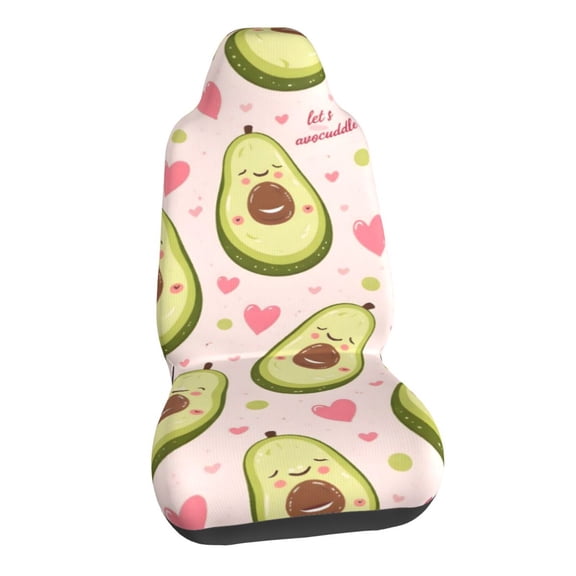 Cute Avocado Car Seat Covers Stretch Car Seat Protectors Universal Fit