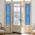 thumbnail image 2 of Modern Blue Window Privacy Film, Abstract Diamond Luxury Gradient Static Cling UV Sun Blocking Heat Control Window Tint Day and Night, Non-Adhesive One Way Windows Privacy Cover 17.7''x78.7'', 2 of 7