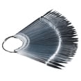 thumbnail image 1 of stanreset 1Set 50pcs False Tips Fan Nature Art Round Full Cover Display Practice Tools Nails Manicure Acrylic Gel Polish transparent 1Set, 1 of 6