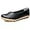 Black, variant on Women's Leather Shoes Loafers Solid Color Slip-ons Flat Shoes Comfortable Casual Walking Flats