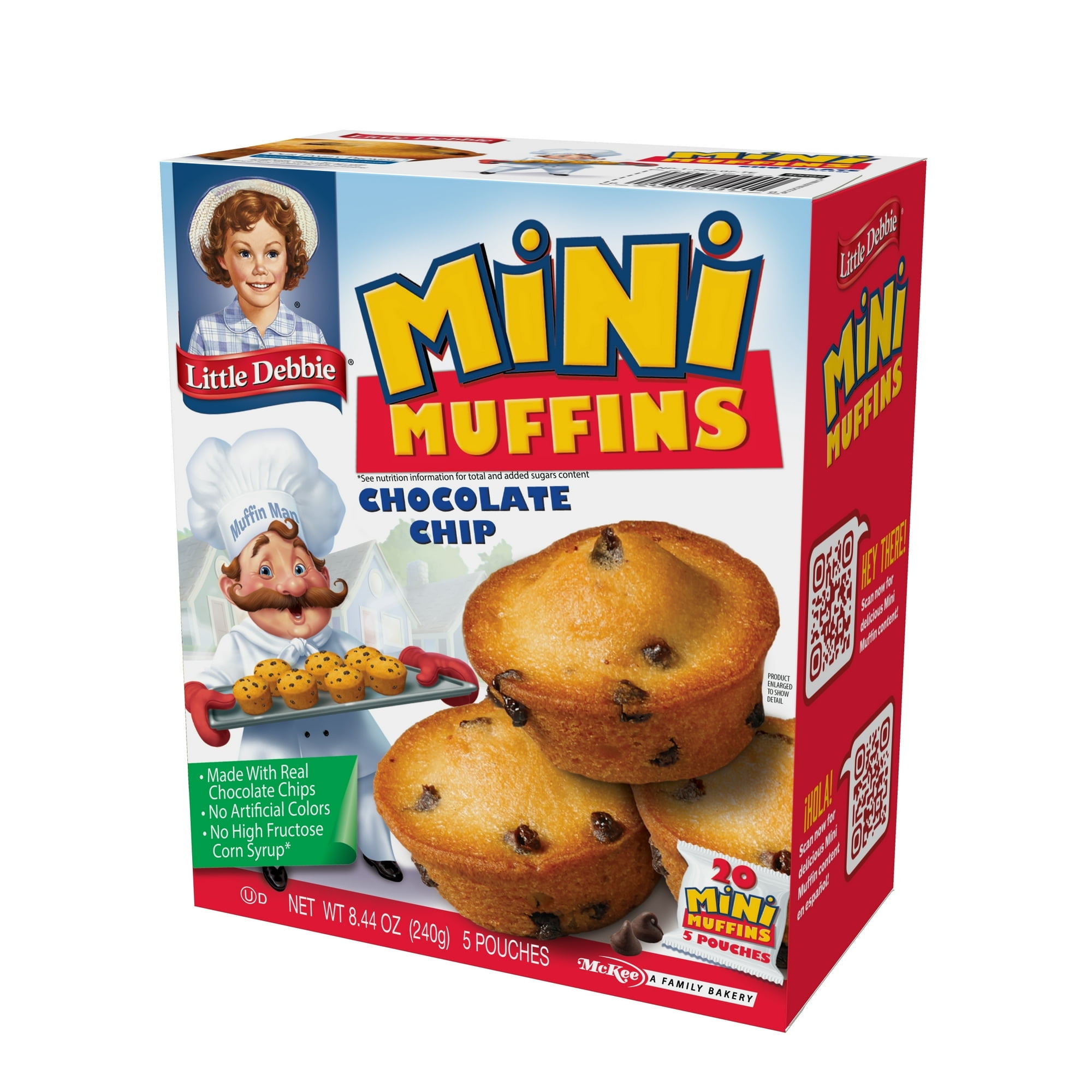 Little Debbie Chocolate Chip Mini Muffins 8.44 oz 5 count (Pack of 6)