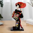 thumbnail image 4 of Escultura de muñeca geisha japonesa de 12 pulgadas, estatua de niña, figura coleccionable, geisha asiática Negro, 4 of 7