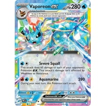 Pokemon Prismatic Evolutions Double Rare Vaporeon ex #23