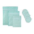 thumbnail image 1 of Juego de malla con cremallera de Laundry Storage Collection, 6 piezas, DII Aqua, 1 of 9