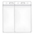 thumbnail image 1 of Harpily Business Card Holder Work Card Set Double-Sided Transparent Sealed Type Waterproof Card 2Pcs One Size White, 1 of 2