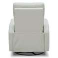 thumbnail image 6 of CHITA Power Swivel Glider Rocking Recliner Nursery Chair Living Room Chair, Leather, White, 6 of 11