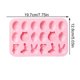 thumbnail image 4 of Moldes De Chocolate Moldes para fondant, 2 moldes para chocolate con forma de huevo y conejito, 18 cavidades (azul y rosa)., 4 of 5