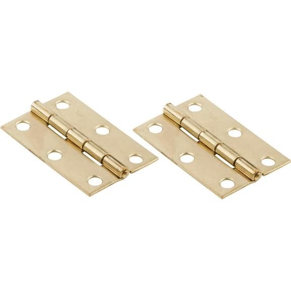 National Hardware - V518 2-1/2" Hinge NRP 2/pk - Polished Brass