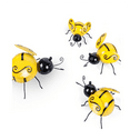 thumbnail image 3 of Metal Wall Bumble Bee - 4 Pack 3D Sculpture Wall Art Bee Ornament Inspirational Wall Decor Hanging Bumblebee Art Decor,3D Iron Bee Art Sculpture Hanging Wall Decorations for Outdoor Home Garden, 3 of 6