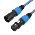 thumbnail image 4 of Cable XLR Extensión Micrófono A 3 Pines Chapado en Oro (5 M) Azul, 4 of 7