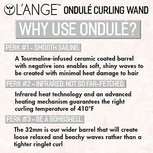 lange ondule 32mm tourmaline curling wand