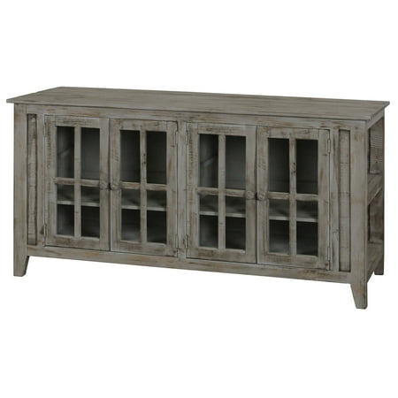 StyleCraft - Four-Door Pine Wood TV Stand - Antique Gray - Walmart.com - StyleCraft - Four-Door Pine Wood TV Stand - Antique Gray - Walmart.com