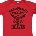 thumbnail image 4 of Inktastic Handpicked for Earth by My Sister in Heaven with Angel Wings Boys or Girls Baby Bodysuit, 4 of 5