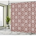 thumbnail image 4 of Ambesonne Celtic Shower Curtain, Tribal Retro Pattern Boho, 69"Wx84"L, Brown White, 4 of 4