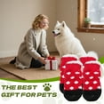 thumbnail image 4 of TELOLY 8Pcs Dog Socks,Anti-Slip Pattern Cotton Warm Paw Socks,Close Fit Dog Socks,Style4, 4 of 7