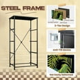 thumbnail image 4 of 4 Drawer Vertical Storage Dresser Tropic summer painting palm banana leaf plants Floral jungle with Wood Top Fabric Pull Drawers, 4 of 8