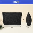 thumbnail image 3 of Vocoste Flower Cosmetic Bags Zipper Large Capacity Makeup Pouch for Lipsticks Black, 3 of 5
