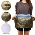 thumbnail image 3 of Yayeee Canvas Storage Basket with Handles for Shelves Fabric Bins Closet Organizer, Snow Mountains, 3 of 8
