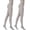 Silver, variant on Sparkly Tights for Women, Metallic Shimmer, 50 Denier, Opaque, High Rise (Pack of 2)