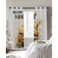 thumbnail image 4 of Yellow Gnomes Blackout Curtains for Bedroom Living Room Darkening Curtains 90 Inch Sunflower Bee Pastoral Botanical Retro Black Out Window Curtain Privacy Window Treatment Grommet Drapes 52"x90"x2, 4 of 9