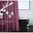 thumbnail image 3 of Simply Daisy 70" W x 73" L Cool Christmas Deer Polyester Shower Curtain, Passion Flower [1 Ct], 3 of 5