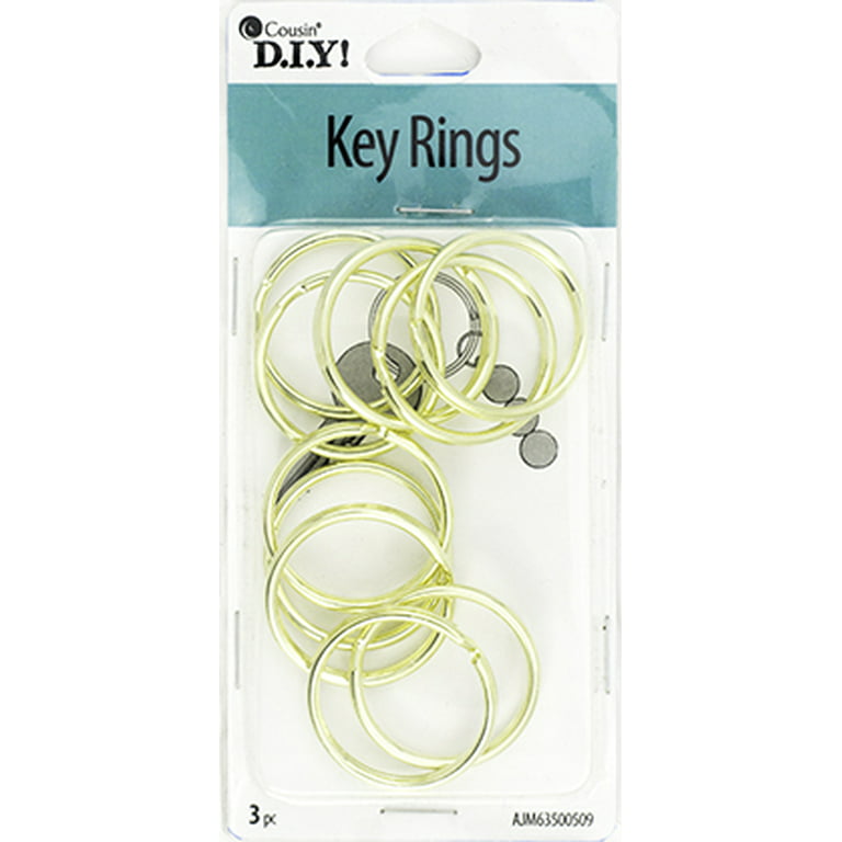 Gold Keychain Key Rings-10 Piece Set