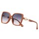 thumbnail image 1 of Gafas de sol cuadradas con montura grande, gafas de sol de moda europeas y americanas, hechas de TR y metal., 1 of 5